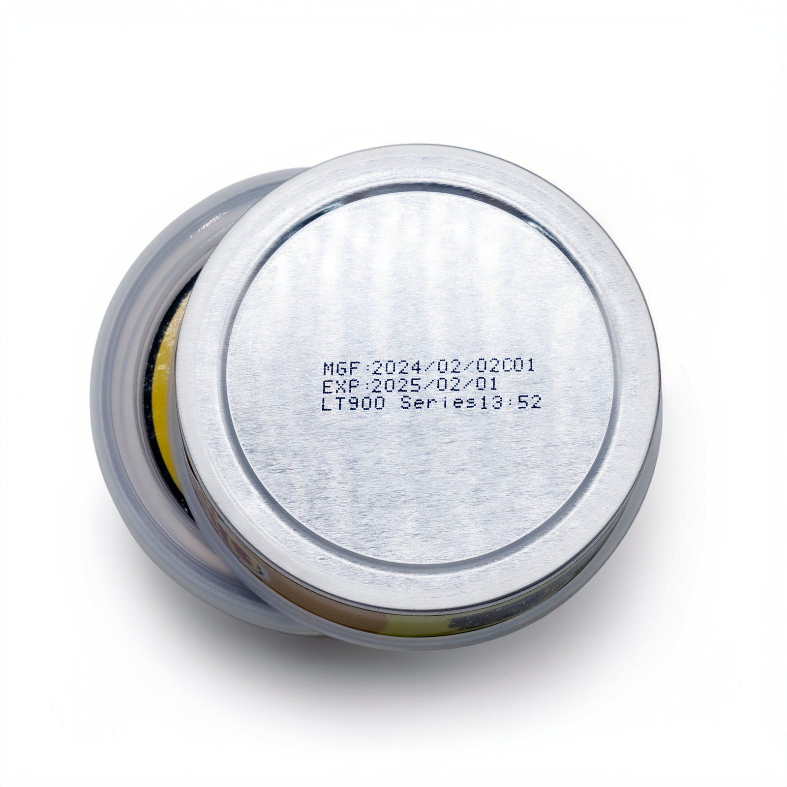 Can lead Items with date, series and code made using the Continuous Inkjet Printer by LEAD TECH®