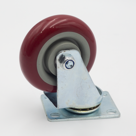 Caster assembly with screws used for a continuous band sealer