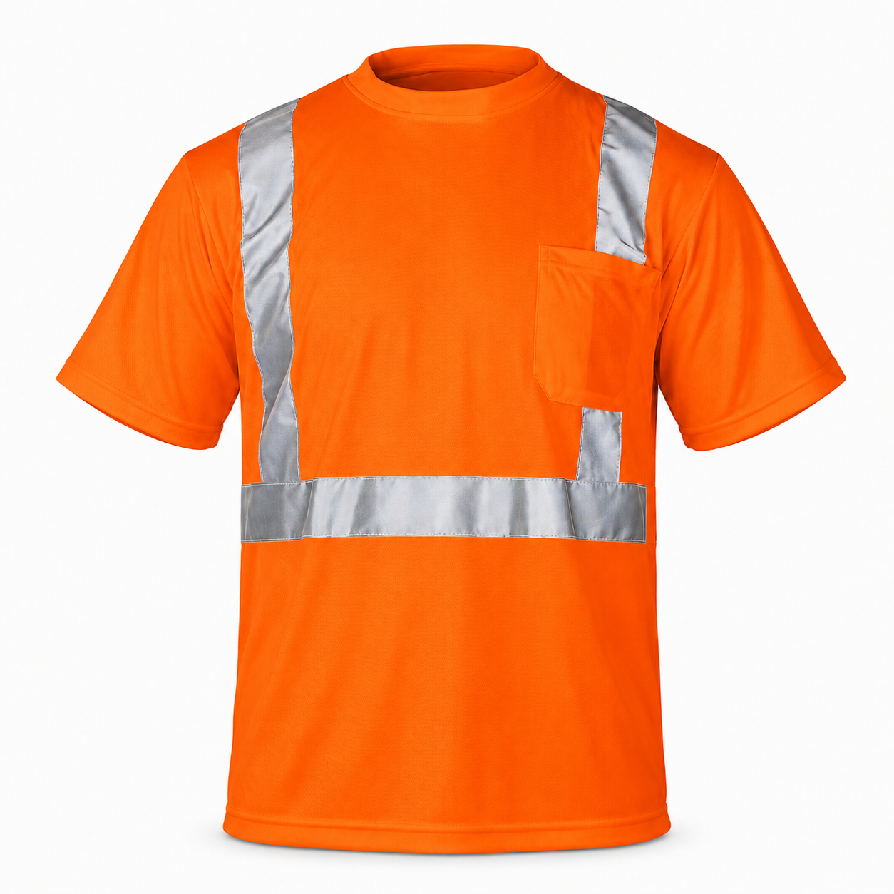 High Visibility Safety T-Shirt with Breathable Mesh Side Panels S-TS-25