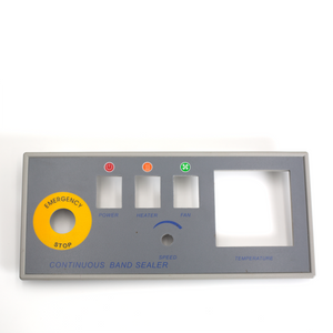 Complete plastic panel with decal for Continuous band sealers