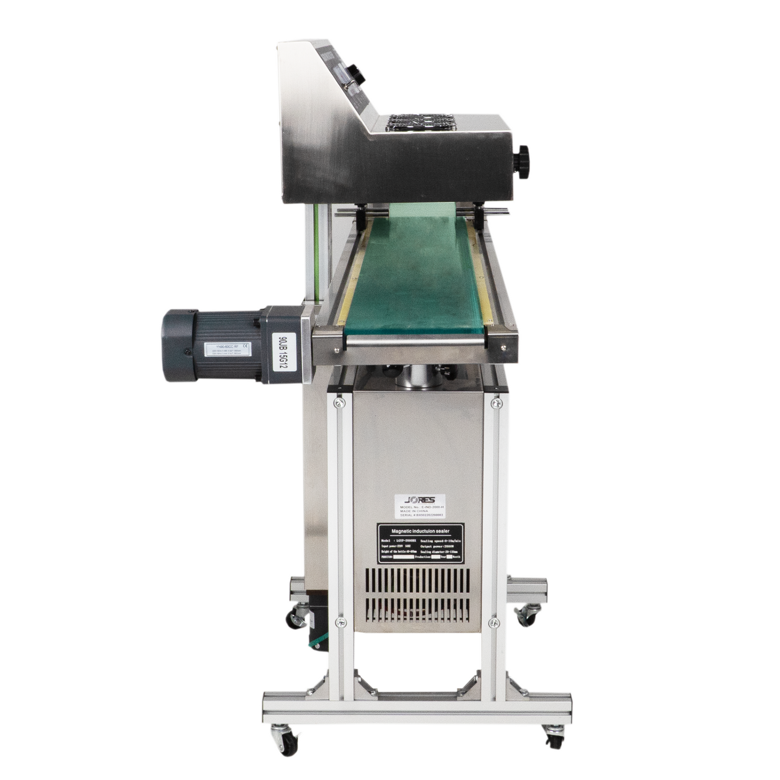 Continuous Induction Cap Sealer with Conveyor 20-130mm