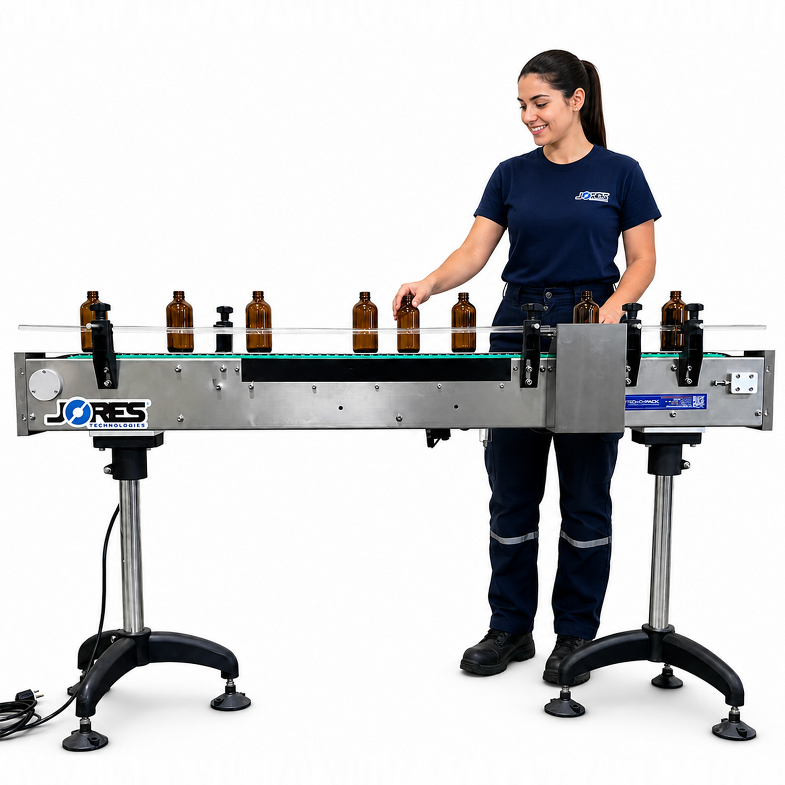 Conveyor System for E-IND-3000 & E-IND-4000 Induction Sealers