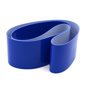 Blue conveyor belt 1580 used for continuous band sealers