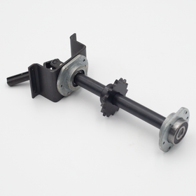 Conveyor table middle shaft assembly for continuous band sealing machines