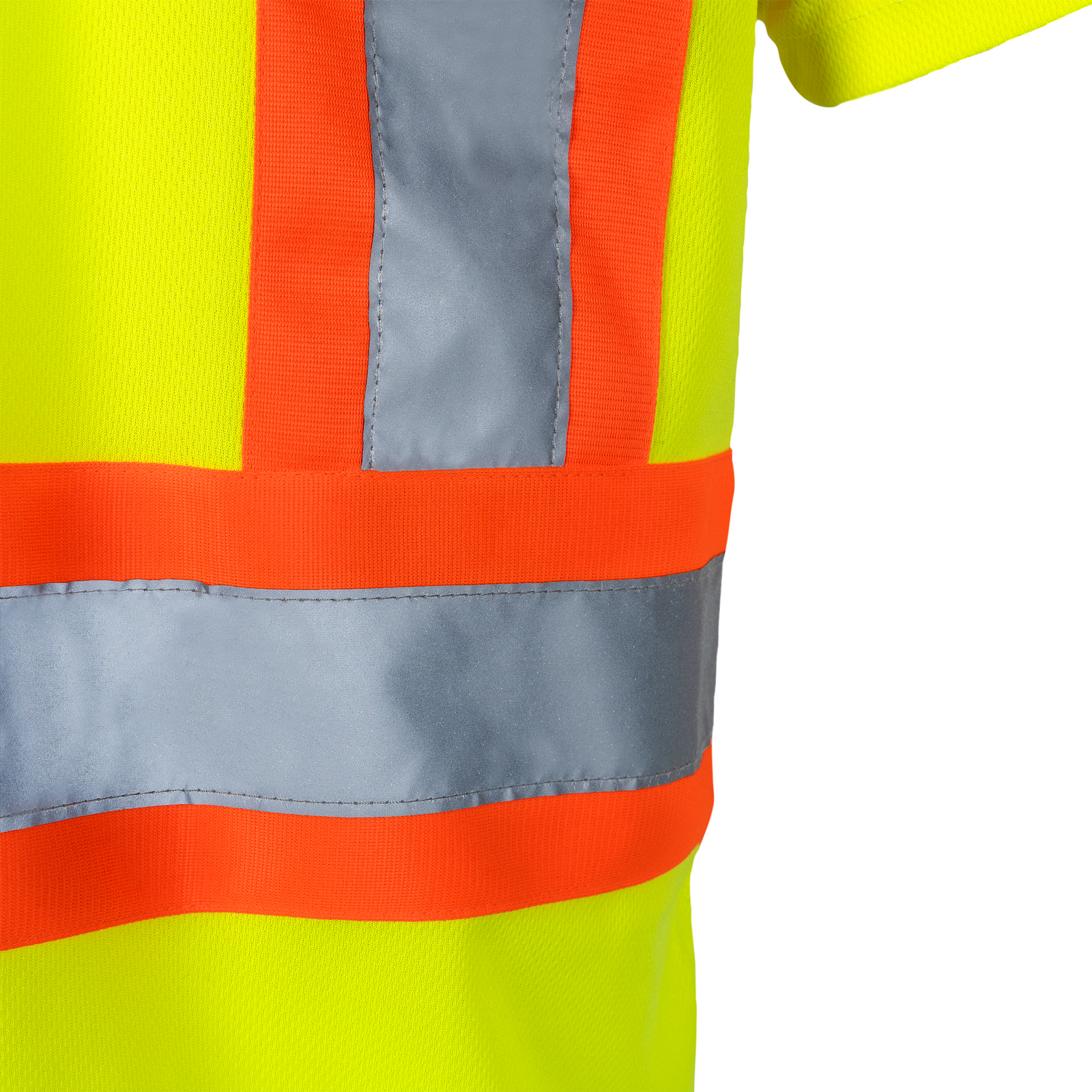 Hi-Vis Reflective Two-Tone Safety Polo Shirt