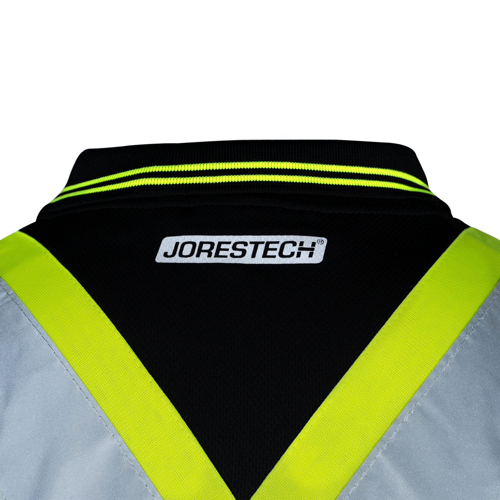 Hi-Vis X-Back Reflective Two-Tone Safety Long Sleeve Polo Shirt