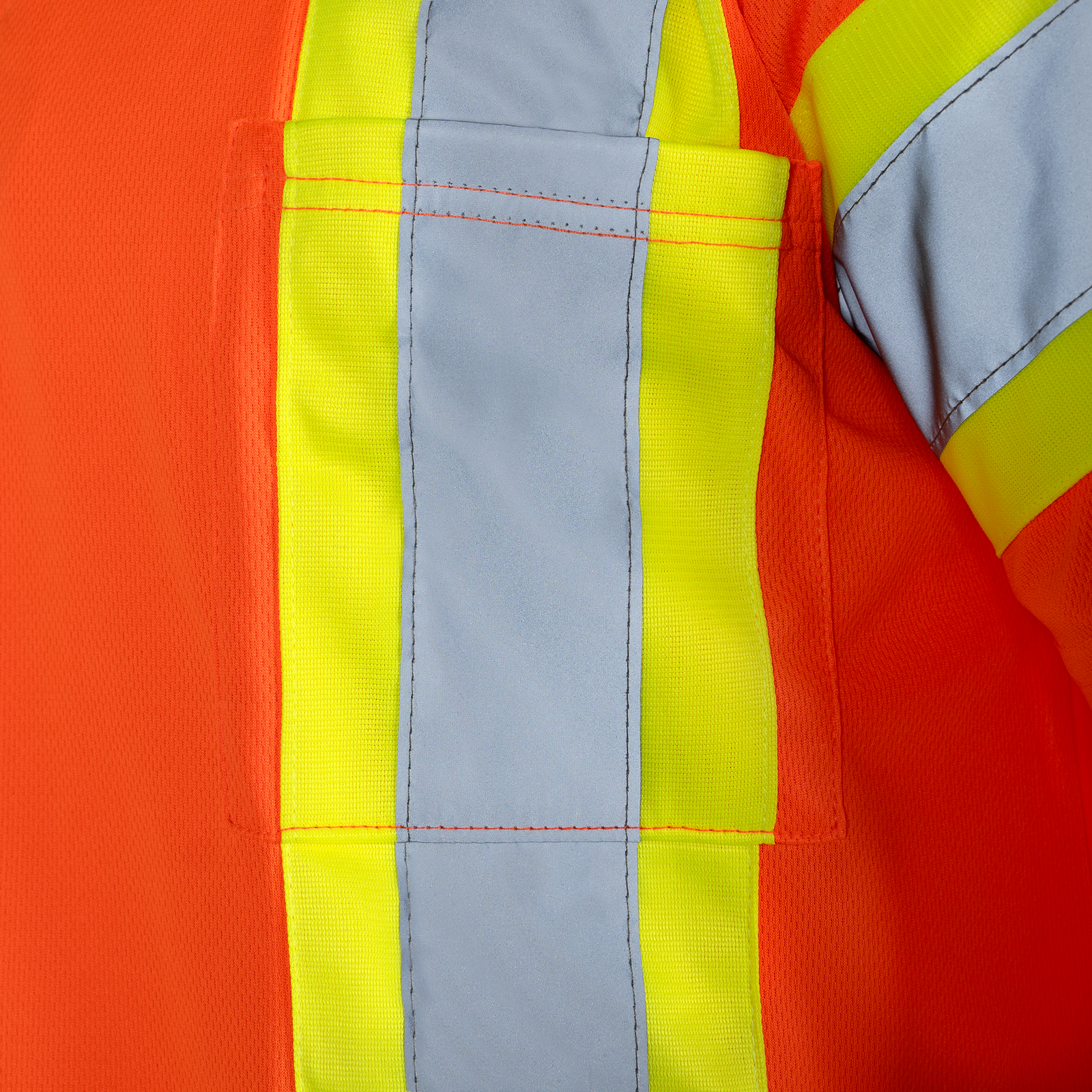 Hi-Vis Reflective Two-Tone Safety Polo Shirt