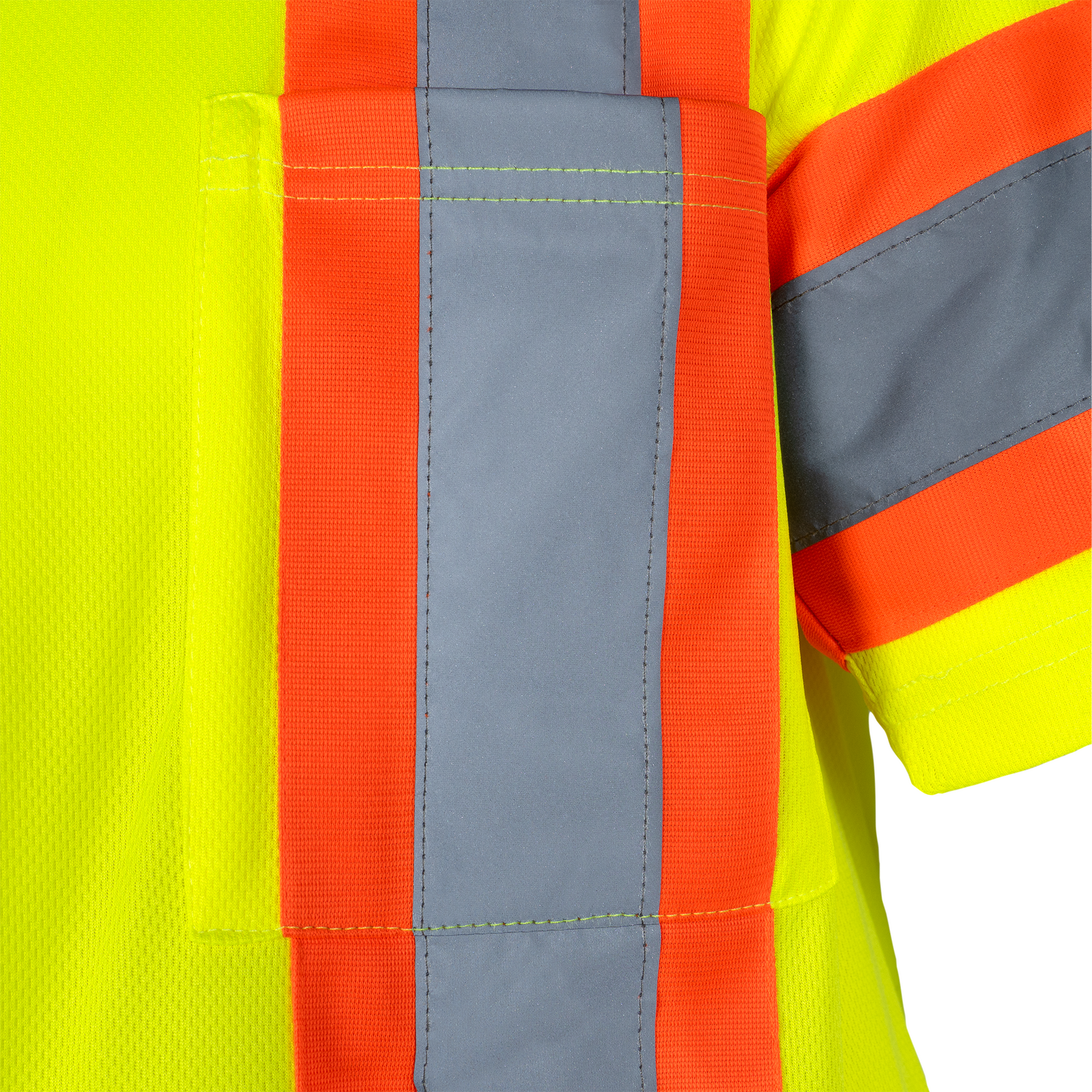 Hi-Vis Reflective Two-Tone Safety Polo Shirt