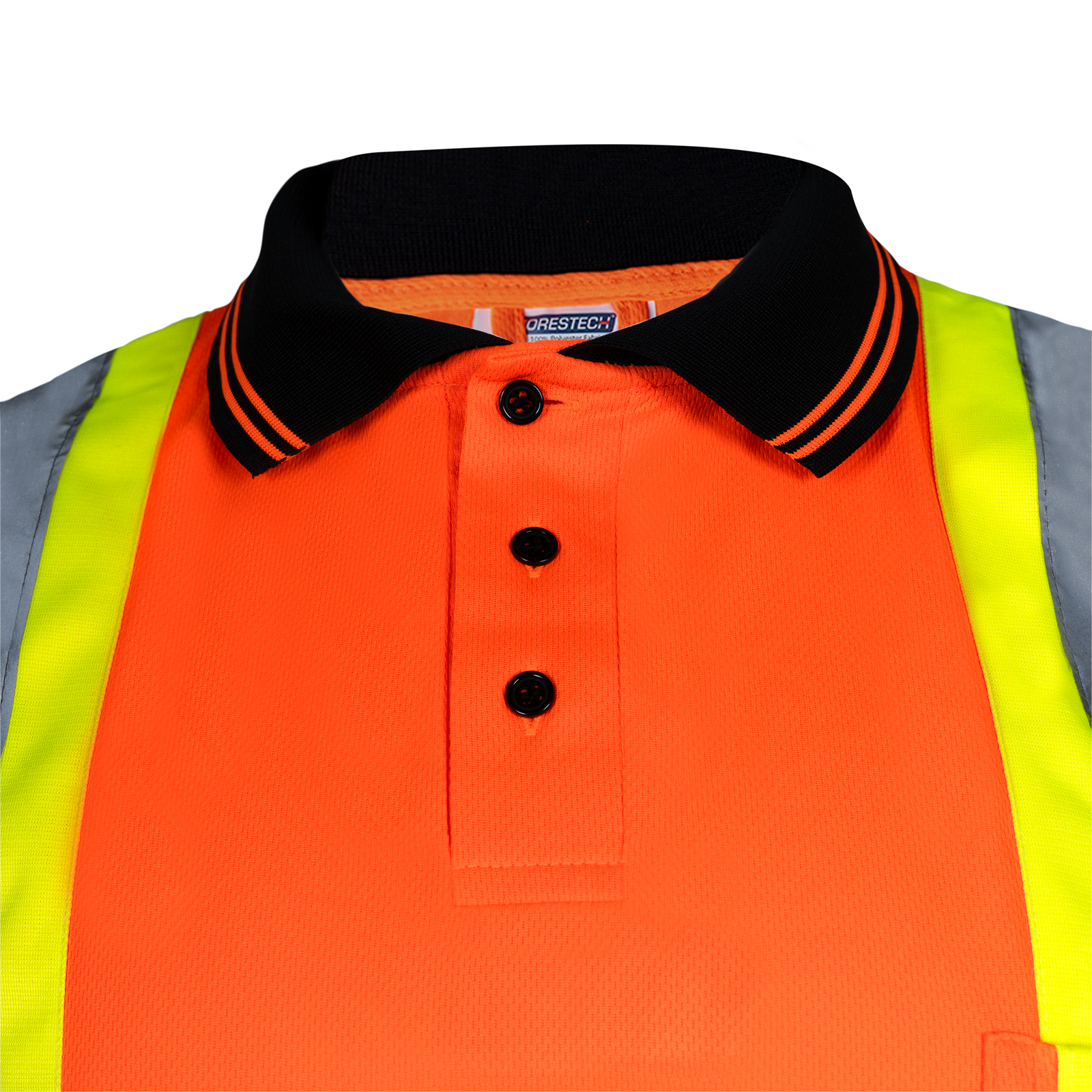 Hi-Vis Reflective Two-Tone Safety Polo Shirt