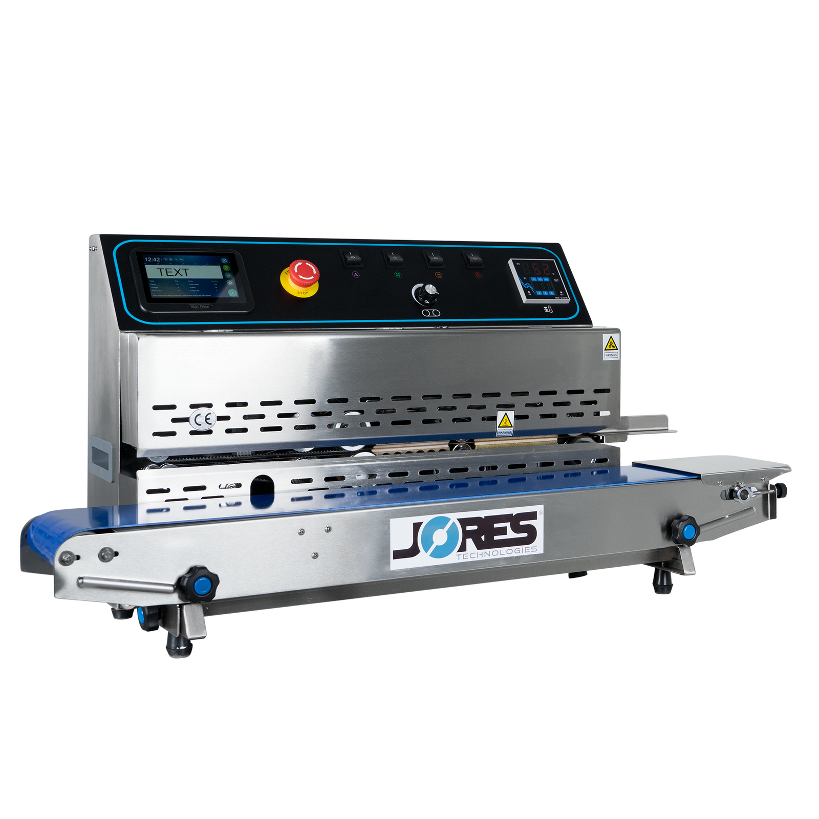 horizontal continuous band sealer with ink jet printer by JORES TECHNOLOGIES®