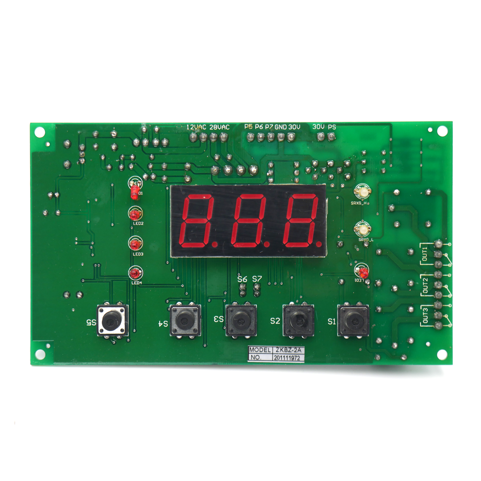 Display PCB for E-VAC-457-T1/T2 replacement parts for vacuum packaging machines by JORES TECHNOLOGIES®