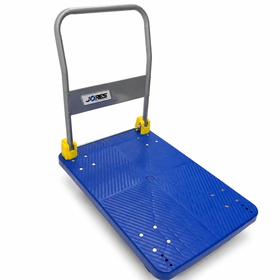 Blue and silver JORES TECHNOLOGIES® foldable platform cart