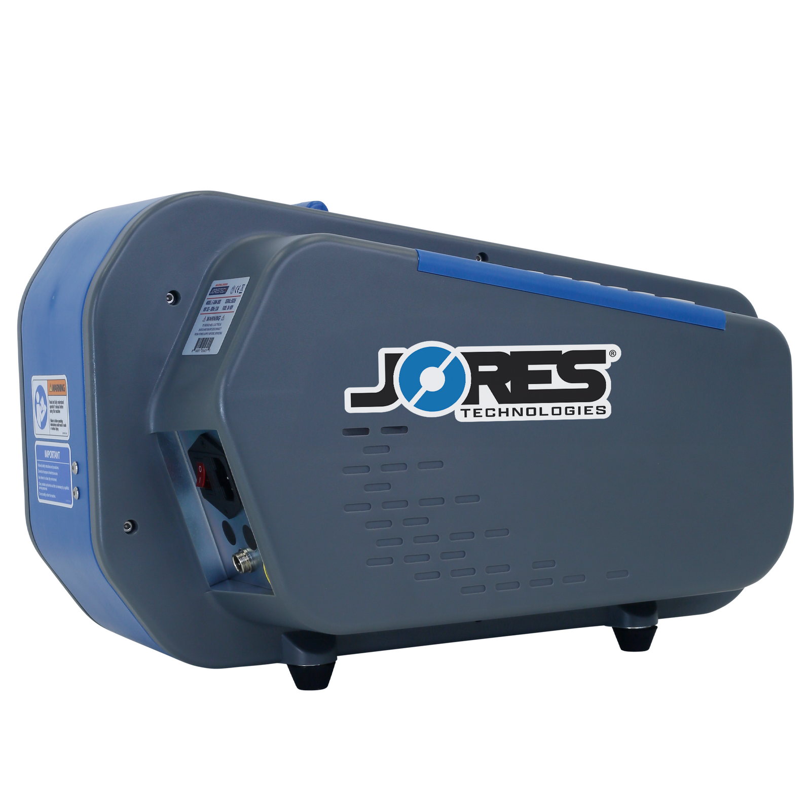 Diagonal view of the JORES TECHNOLOGIES® gummed kraft paper tape dispenser