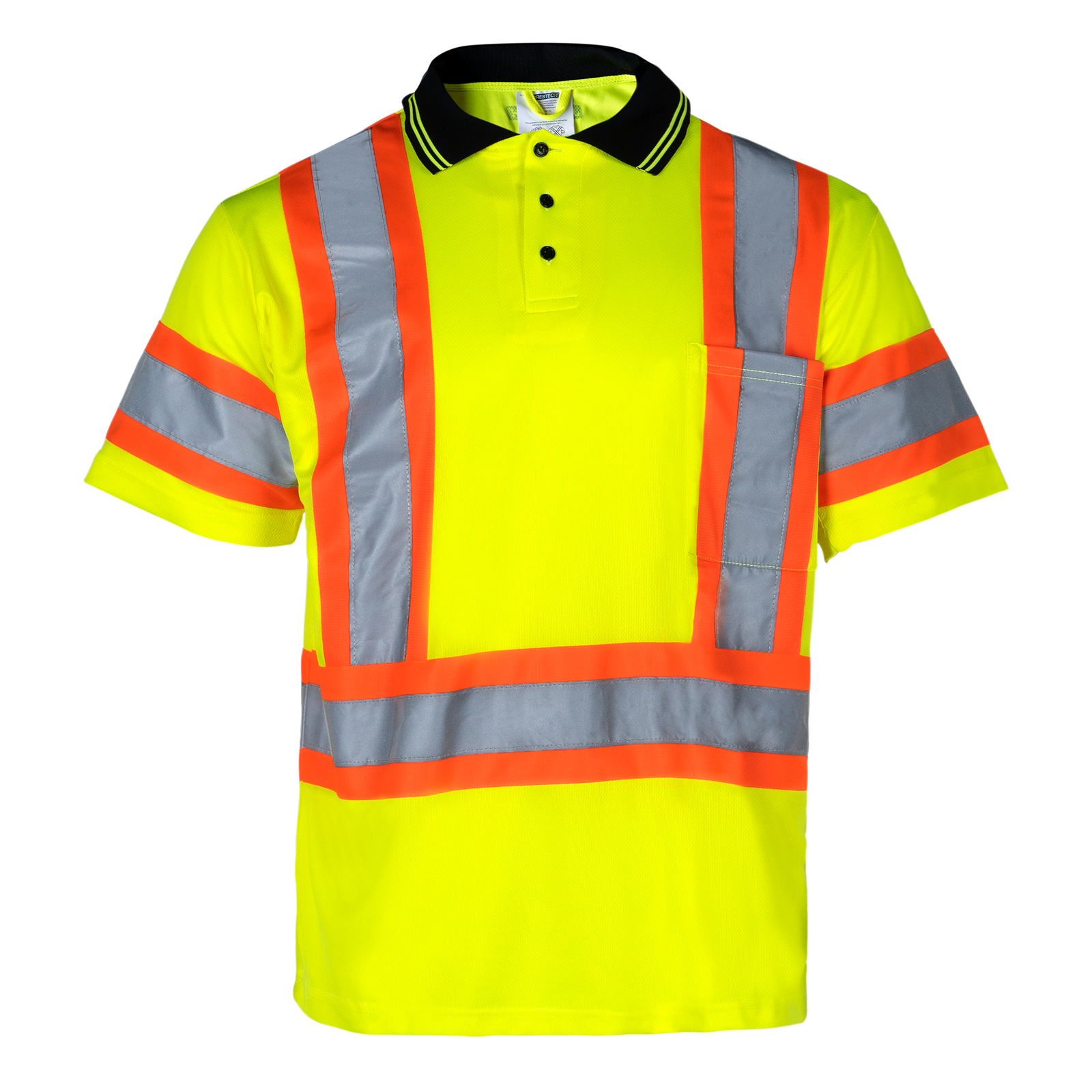 Hi-Vis Reflective Two-Tone Safety Polo Shirt