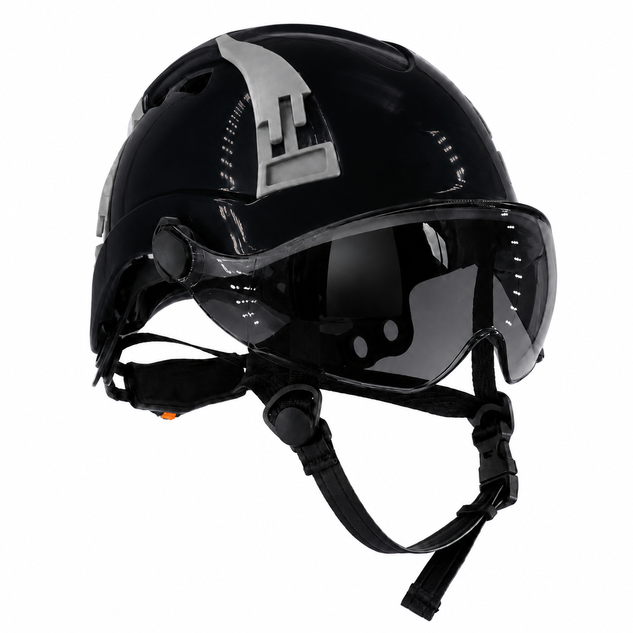Type 2 Class C Safety Vented Helmet with Eye Visor Shield