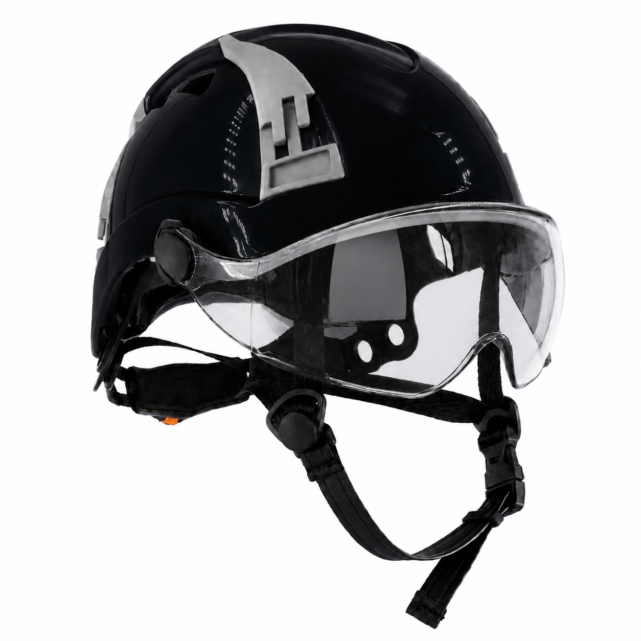 Type 2 Class C Safety Vented Helmet with Eye Visor Shield