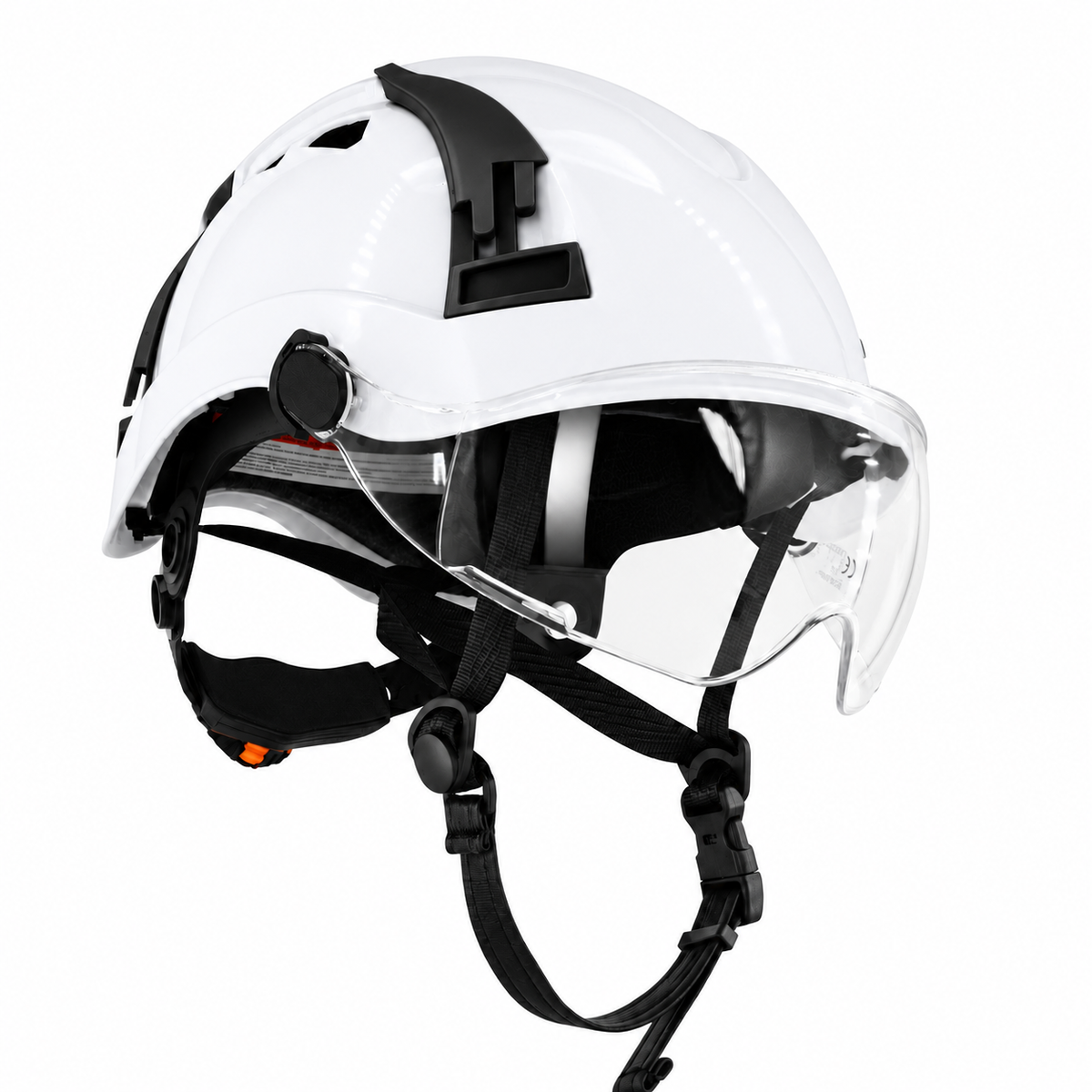 Type 2 Class C Safety Vented Helmet with Eye Visor Shield
