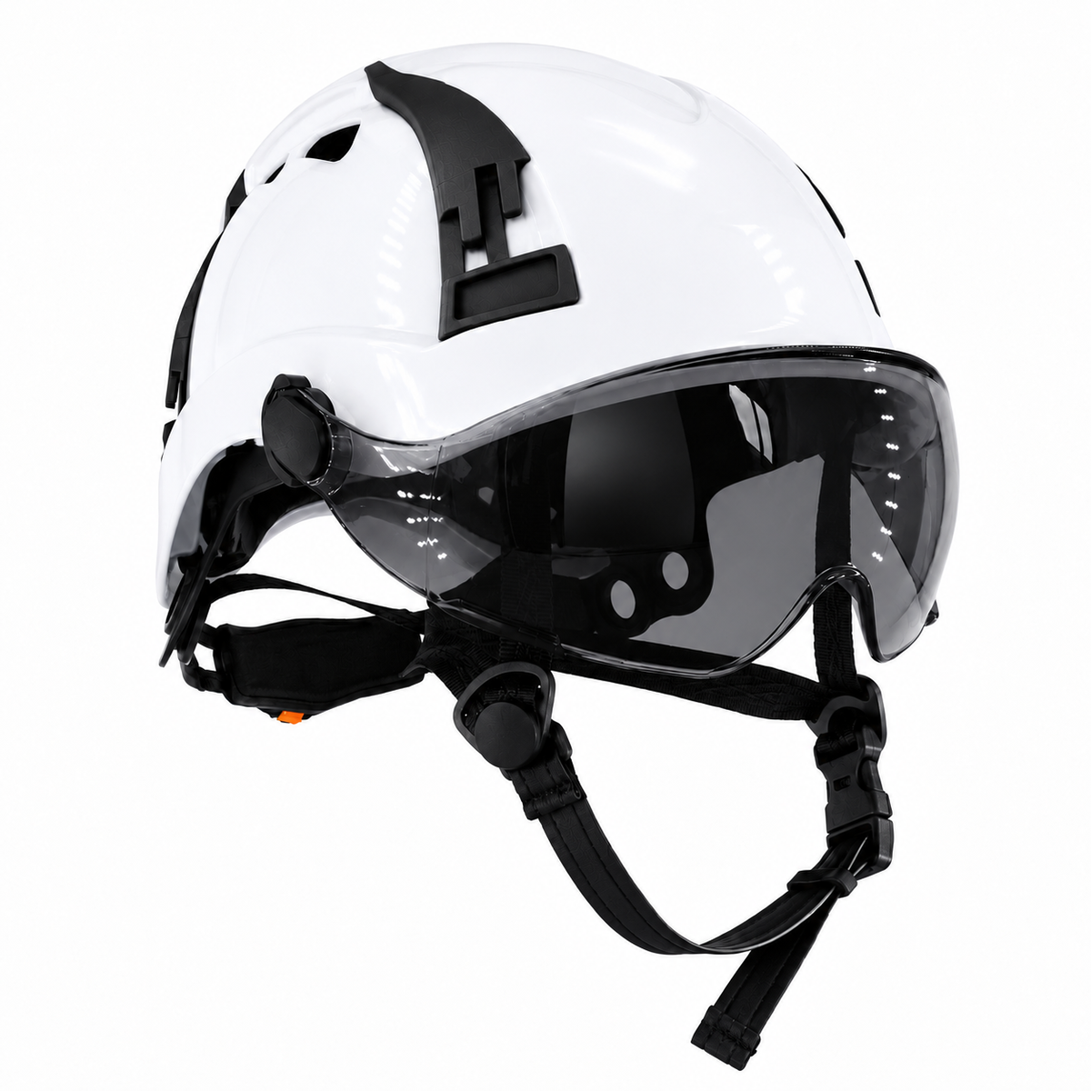 Type 2 Class C Safety Vented Helmet with Eye Visor Shield