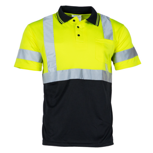 Hi-Vis Reflective Dirt-Concealing Safety Polo Shirt Class 3