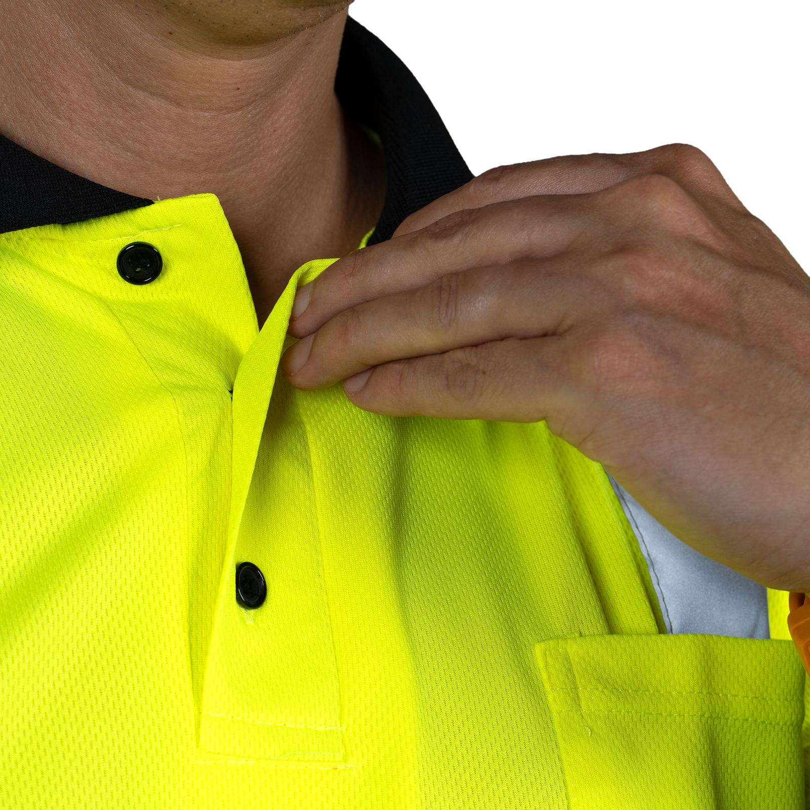 Hi-Vis Reflective Dirt-Concealing Safety Polo Shirt Class 3