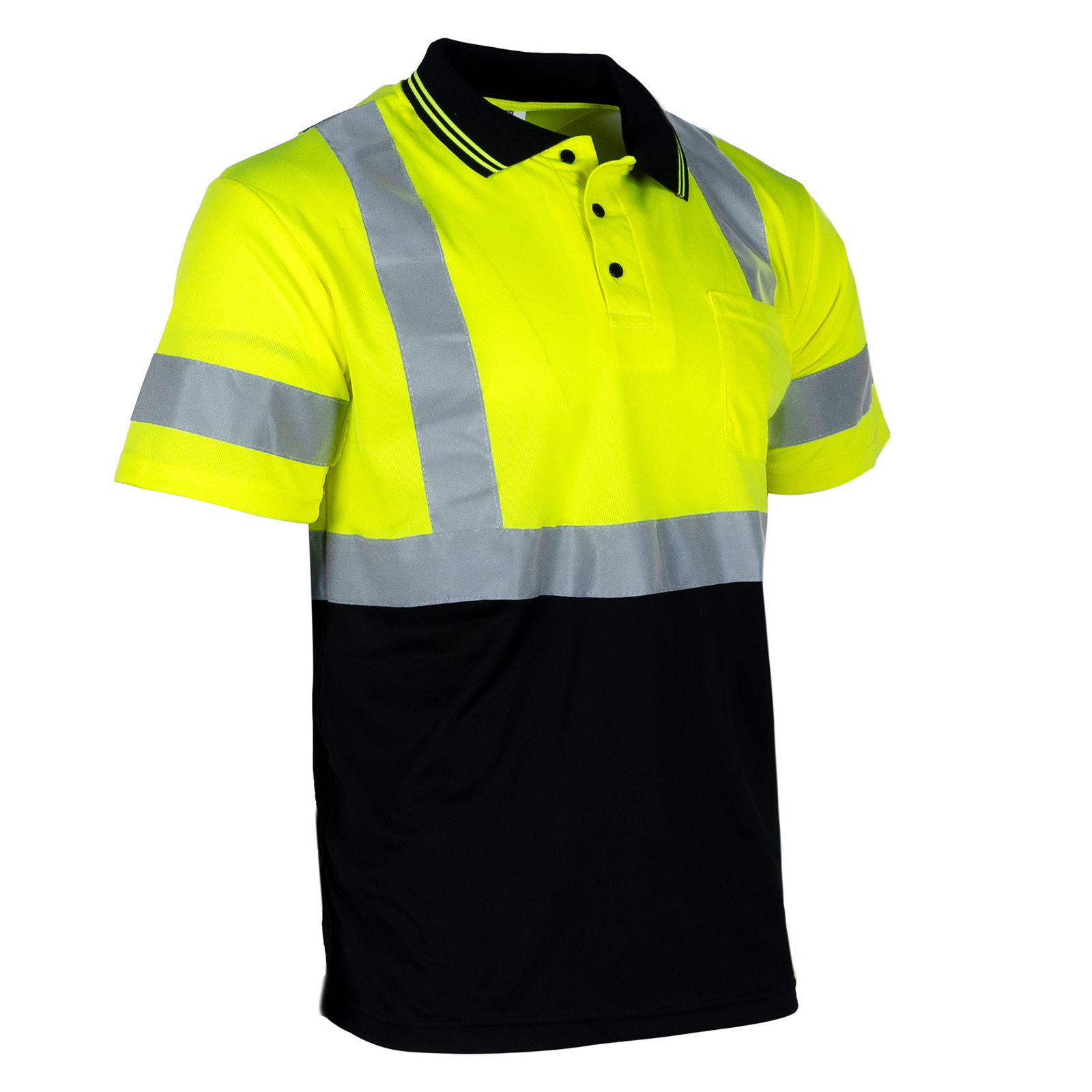 Hi-Vis Reflective Dirt-Concealing Safety Polo Shirt Class 3