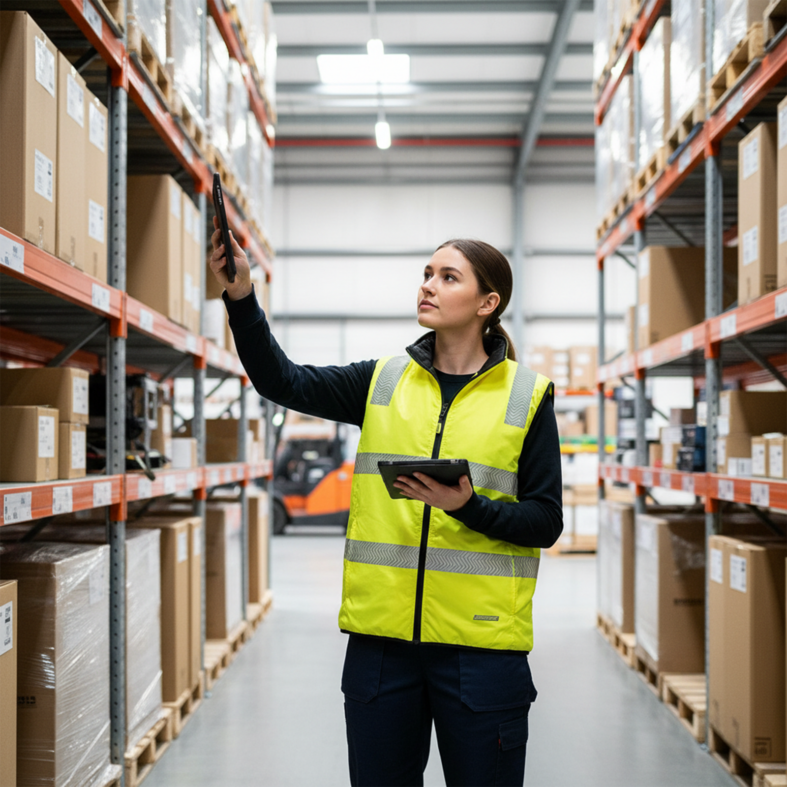 Hi Vis Reversible Insulated Safety Vest with Reflective Thermal Transfer Strips