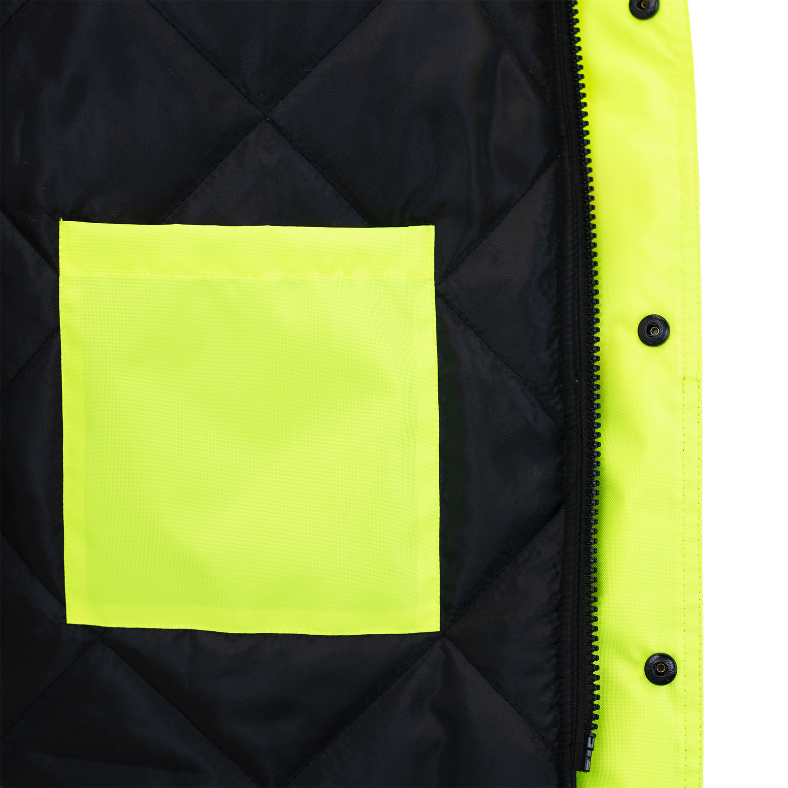 JORESTECH yellow insulated hi vis safety jacket with pockets