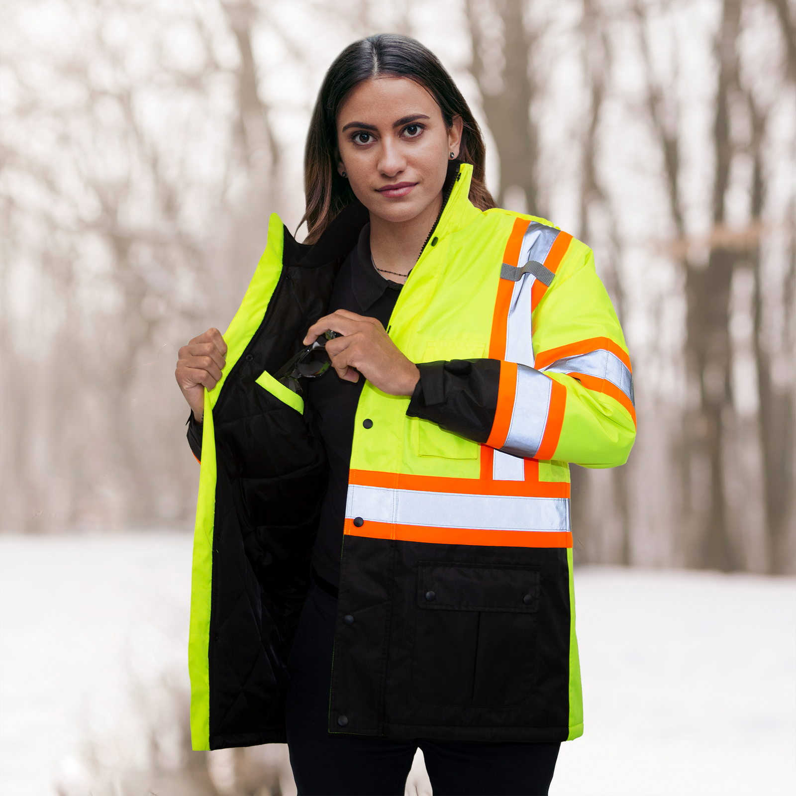 Women's high 2025 visibility jacket