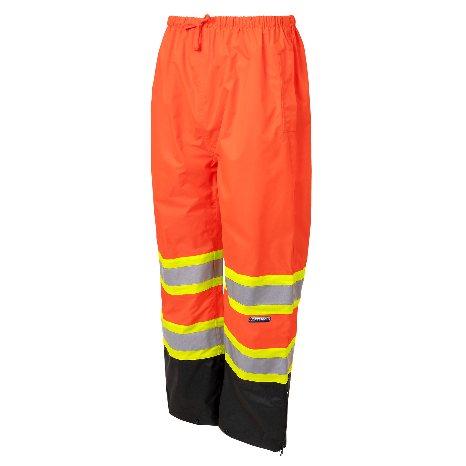 ANSI compliant safety rain pants with reflective stripes