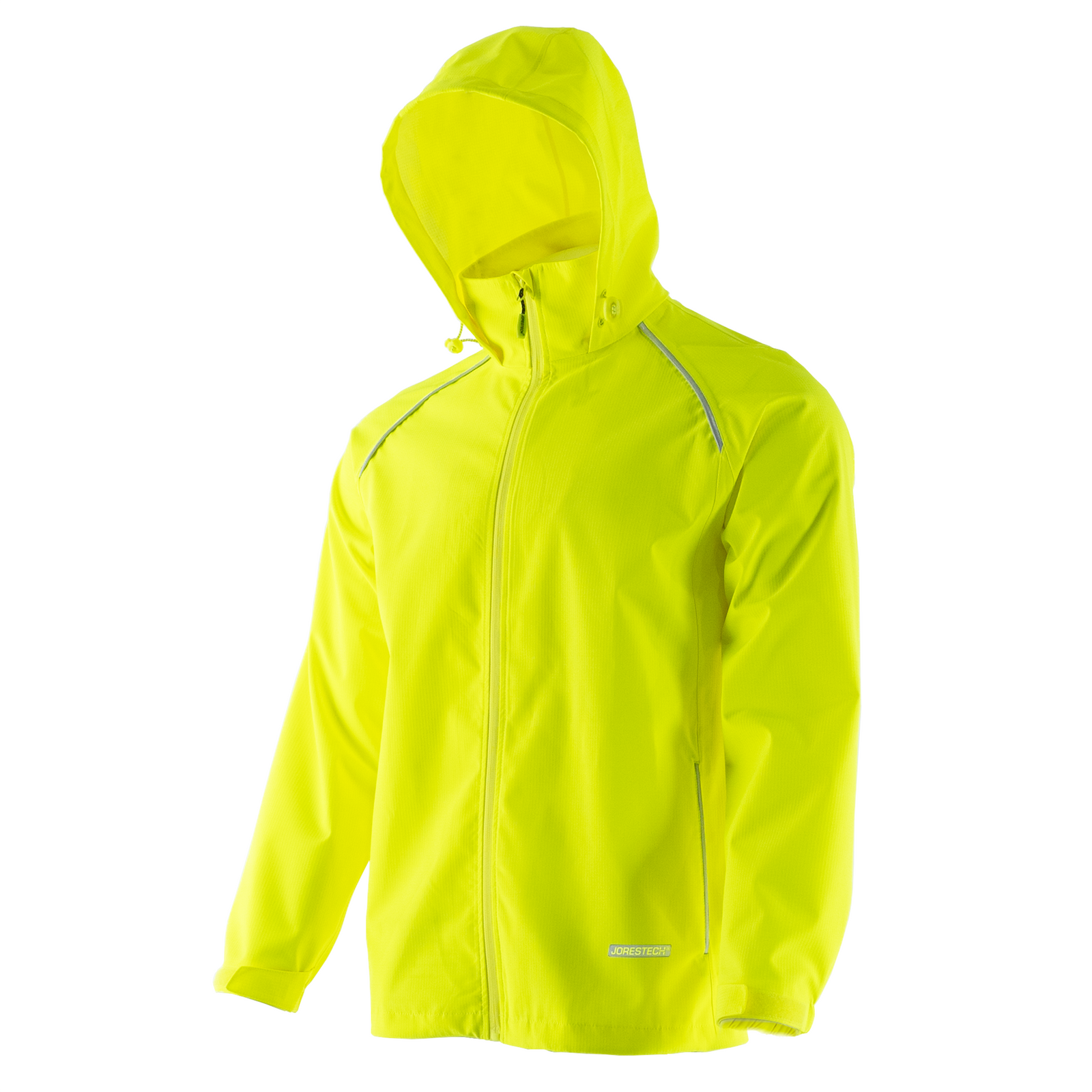 Hi Vis Waterproof Ripstop Jacket with Reflective Heat Transfer Tapes