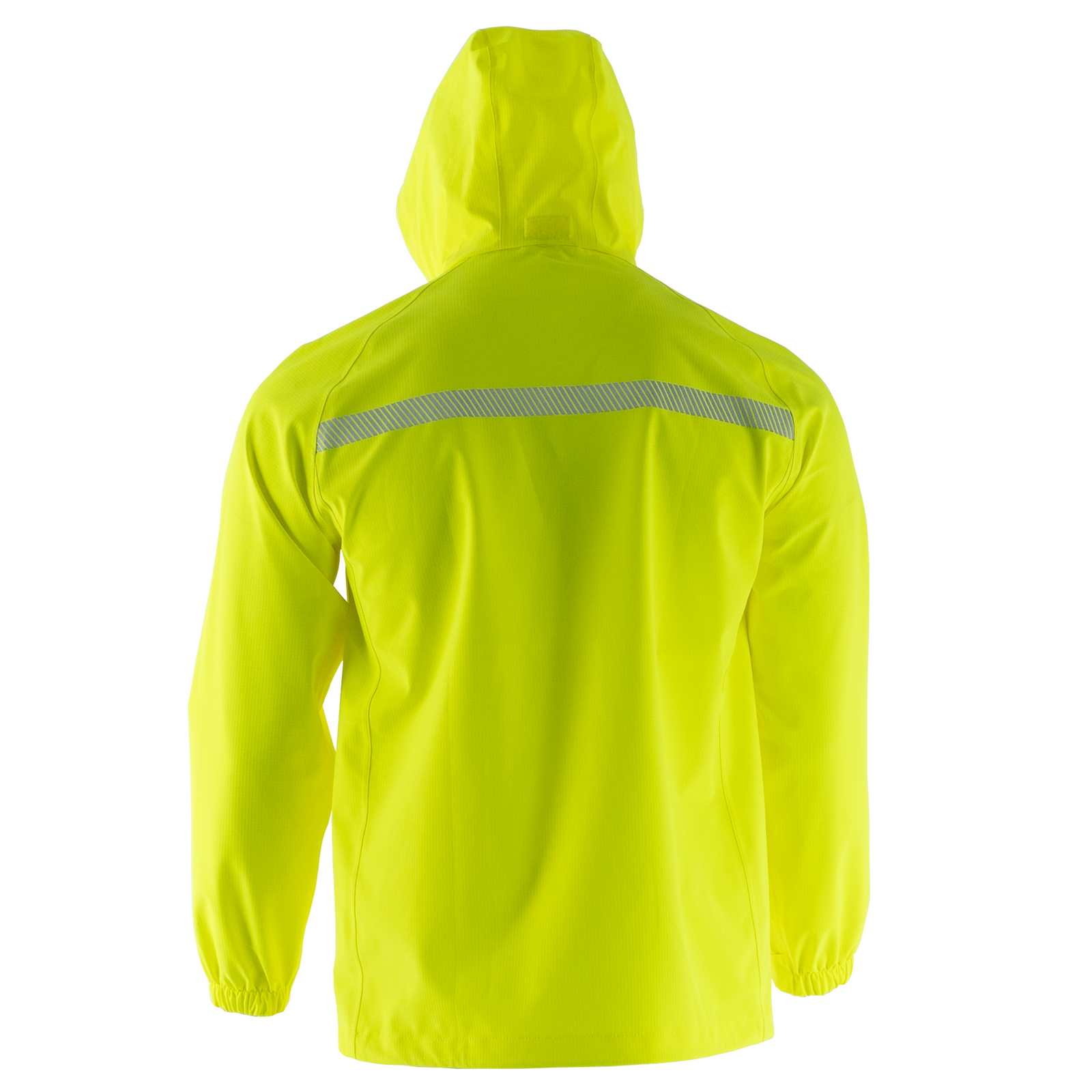 Hi Vis Waterproof Ripstop Jacket with Reflective Heat Transfer Tapes