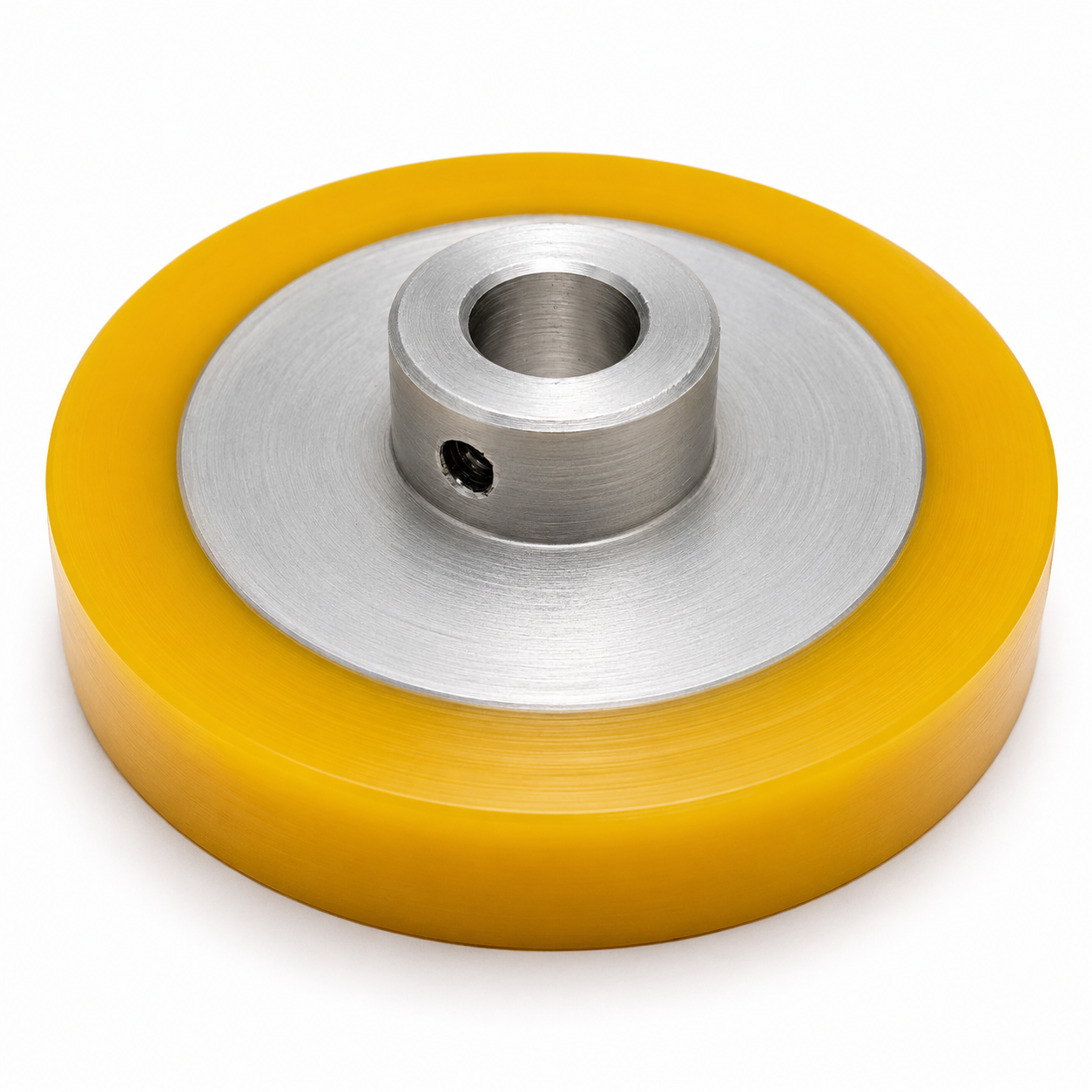 Large Silicone Pressing Wheel part for continuous band sealers by JORES TECHNOLOGIES front side