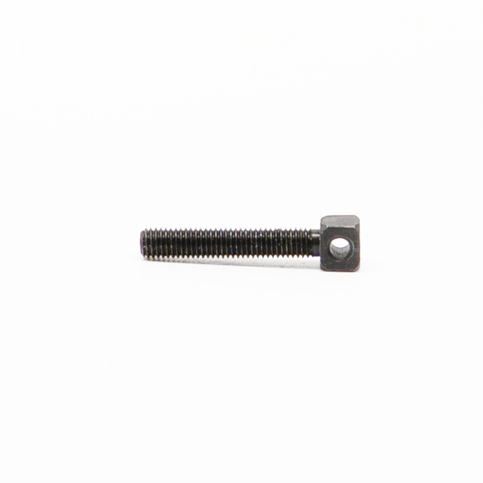 M8 x 45mm Square Head Set Screw with 5mm Through-Hole – Full Thread, Black Oxide Steel for E-STR-2000 Series