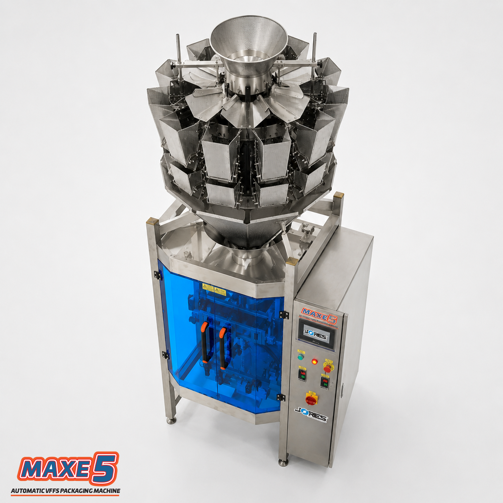 Automatic Vertical Packaging Machine with 10-Head 1.6L Multihead Weigher MAXE-5-W
