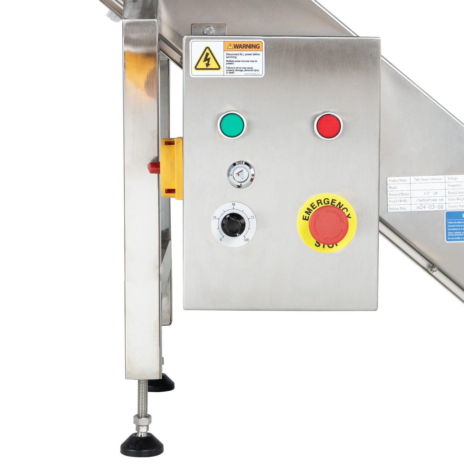 Motorized Take Away Incline Conveyor