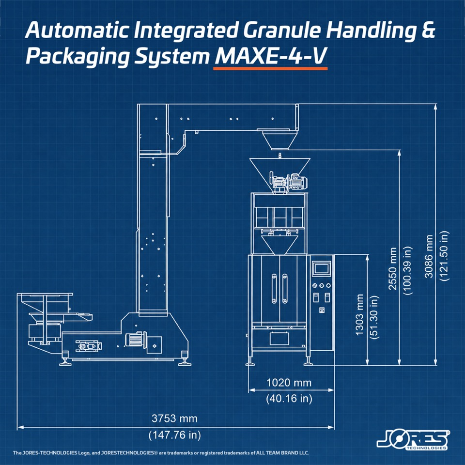 Automatic Integrated Granule Handling & Packaging System MAXE-4-V