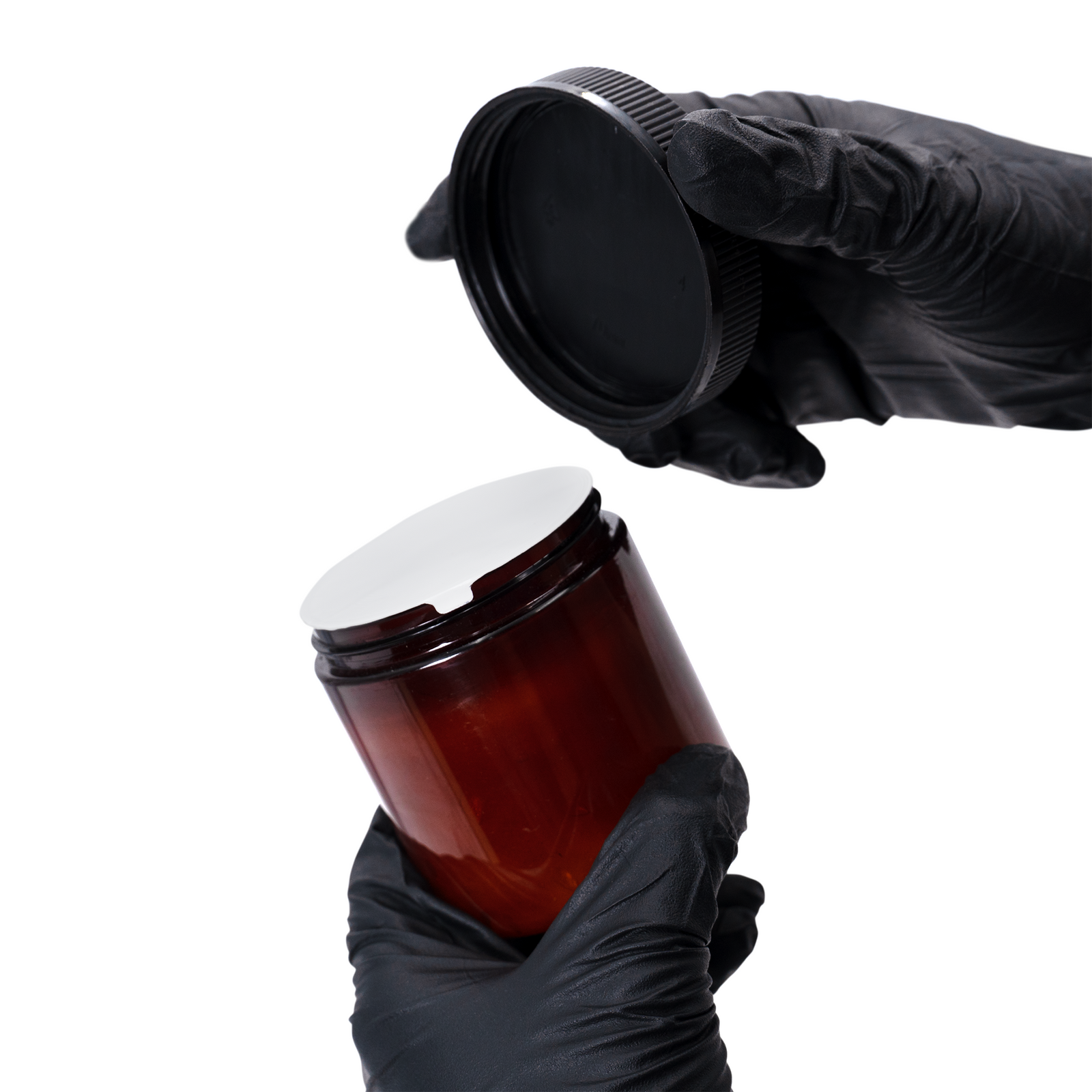 Induction liner sealing the neck rim finish of a PVC container