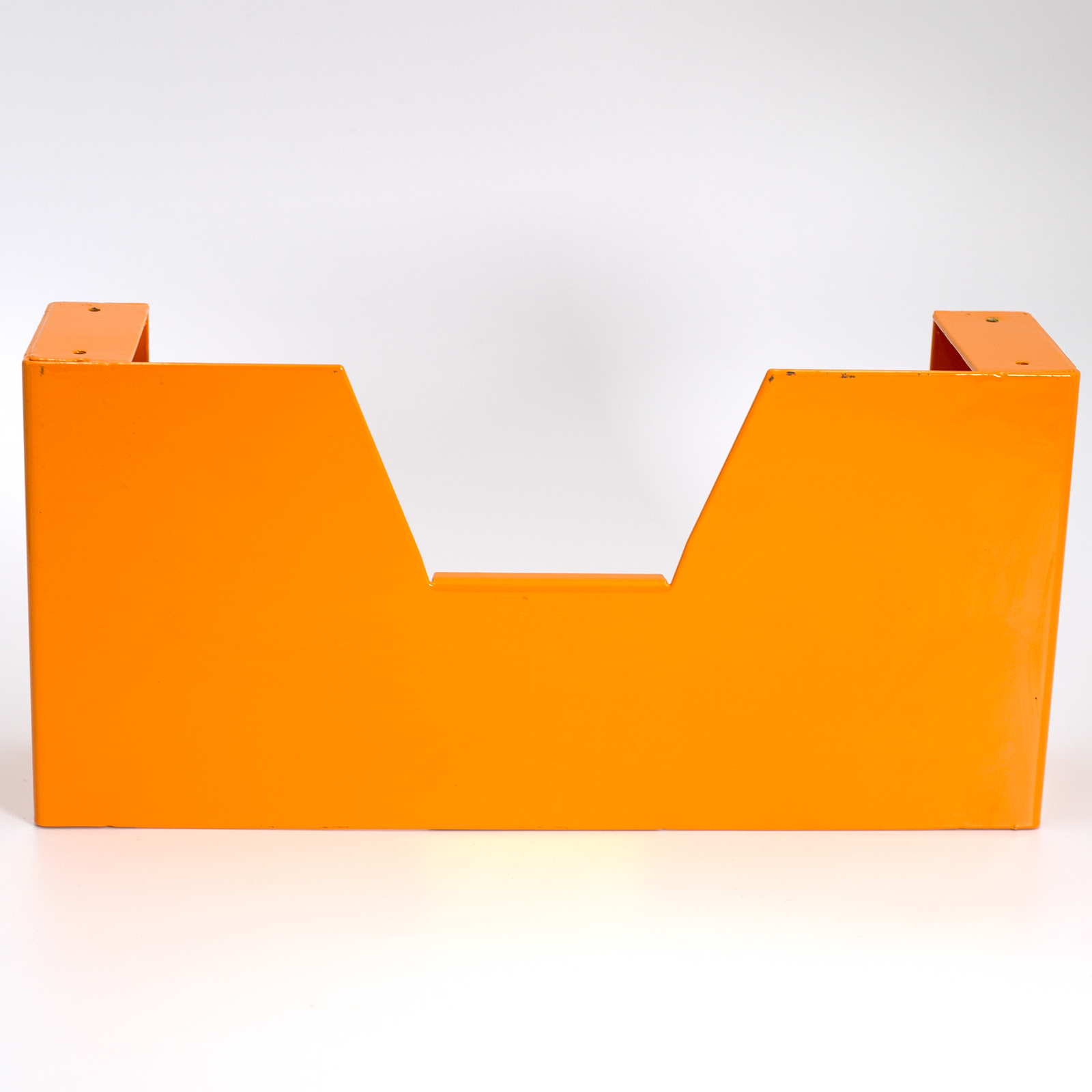 Yellow painted slide block of bracket