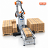 Jores Technologies RP-30 cobot robot palletizer machine, demonstrating automated warehouse logistics and box-stacking packaging systems.