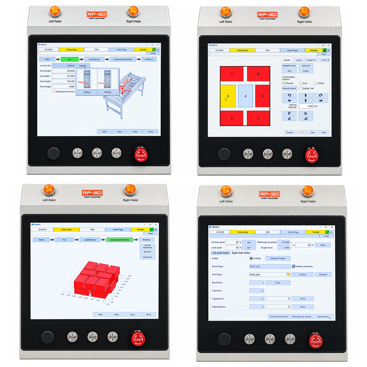 RP-30 Cobot Palletizer – Collaborative Robotic Palletizing System