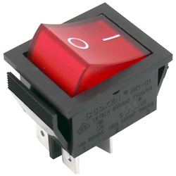 Red Rocker Switch