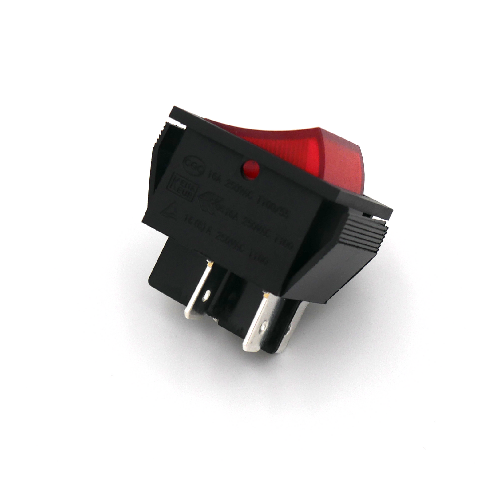 Red rocker switch used for power control on/off 