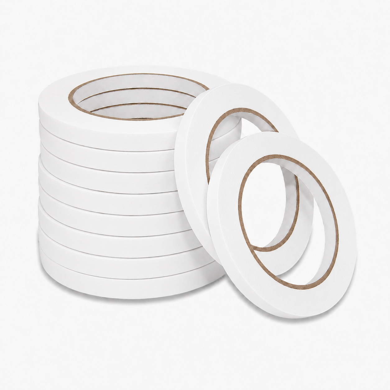 10 bag closer tape rolls color white