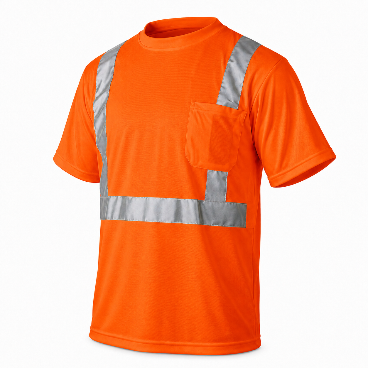High Visibility Safety T-Shirt with Breathable Mesh Side Panels S-TS-25