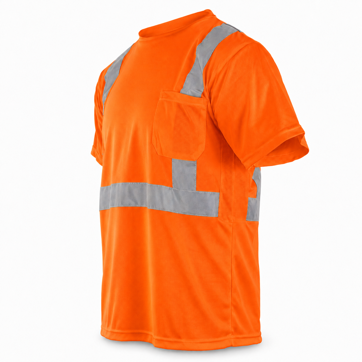 High Visibility Safety T-Shirt with Breathable Mesh Side Panels S-TS-25