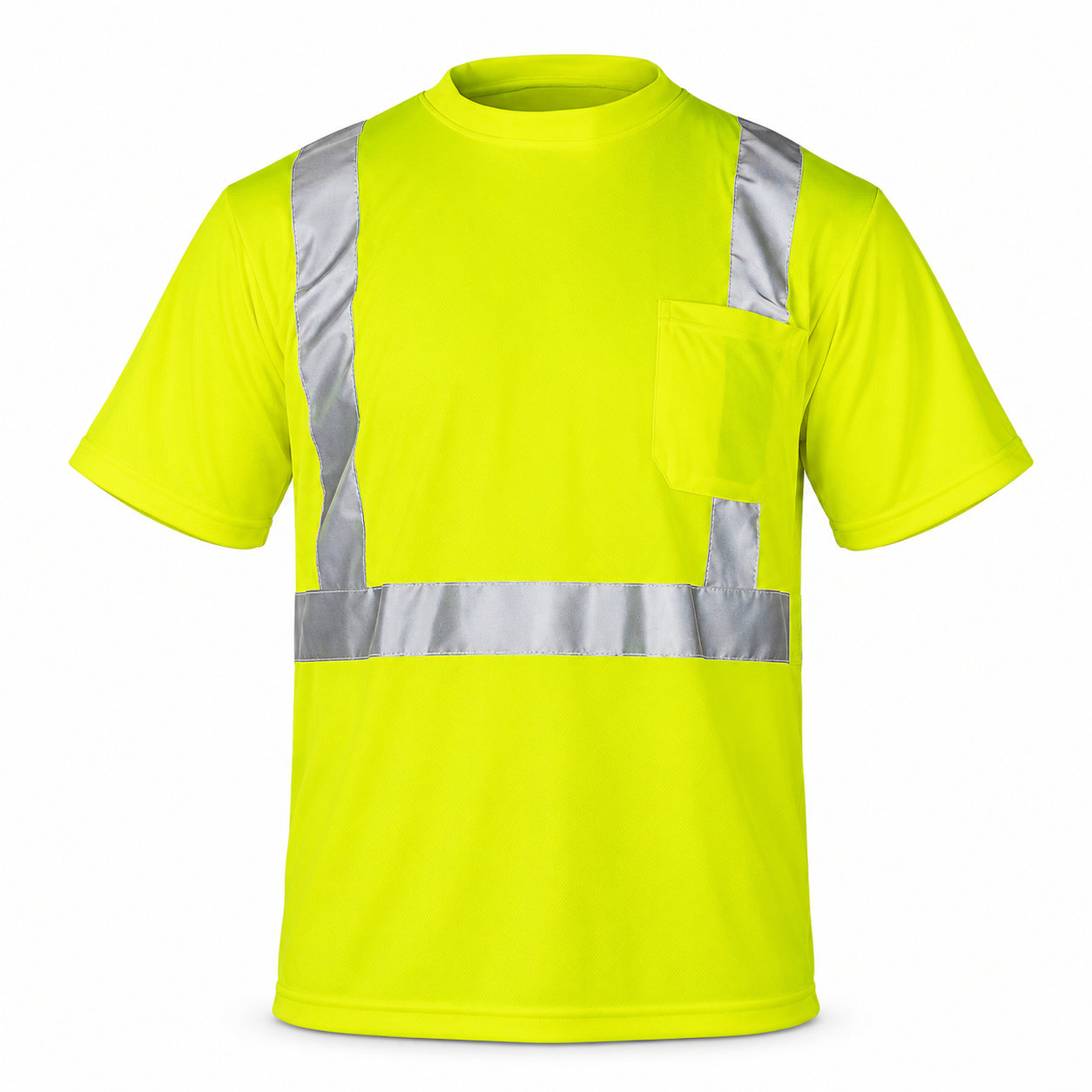 High Visibility Safety T-Shirt with Breathable Mesh Side Panels S-TS-25