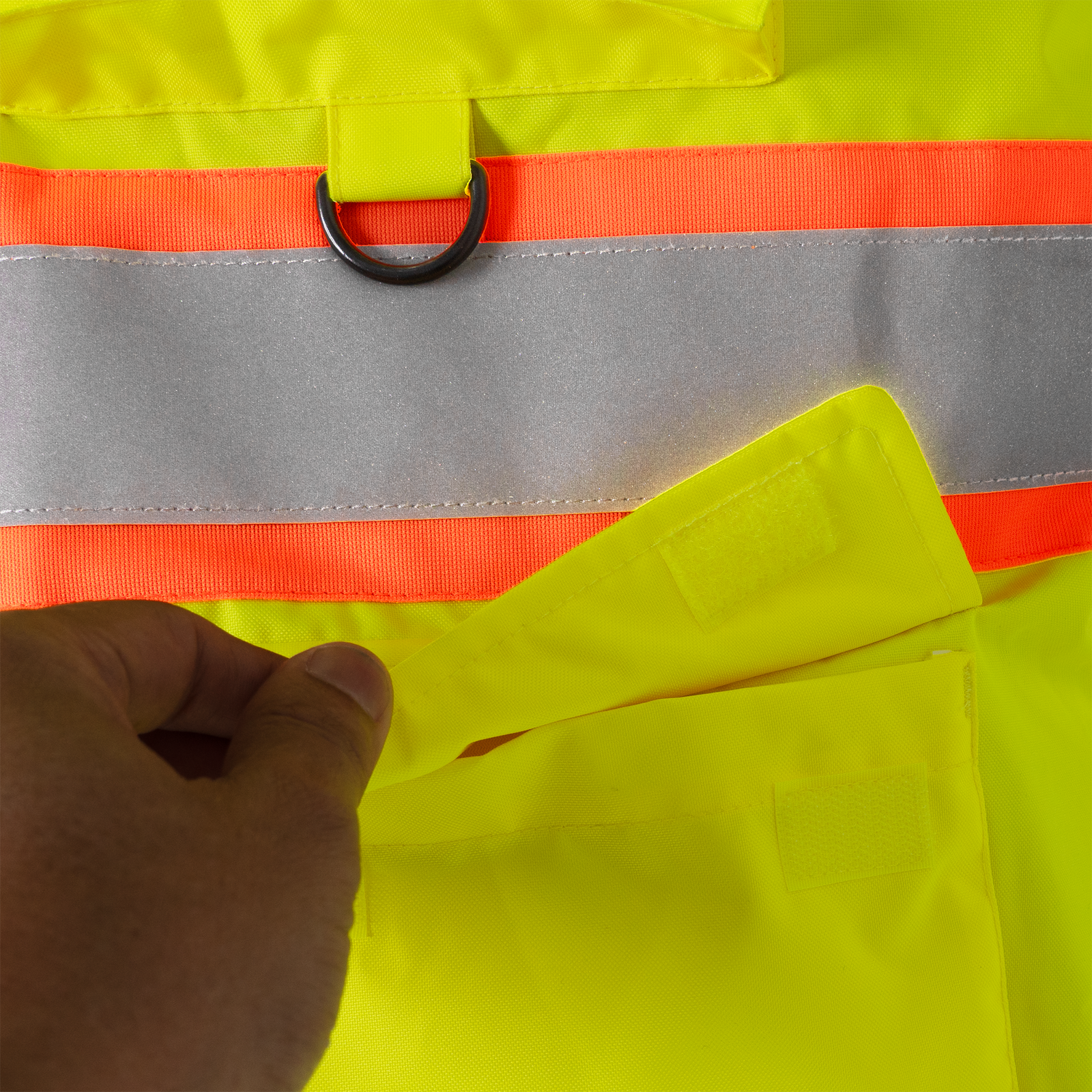 Hi-Vis Two Tone Fleece Insulated Safety Vest with Reflective Strips