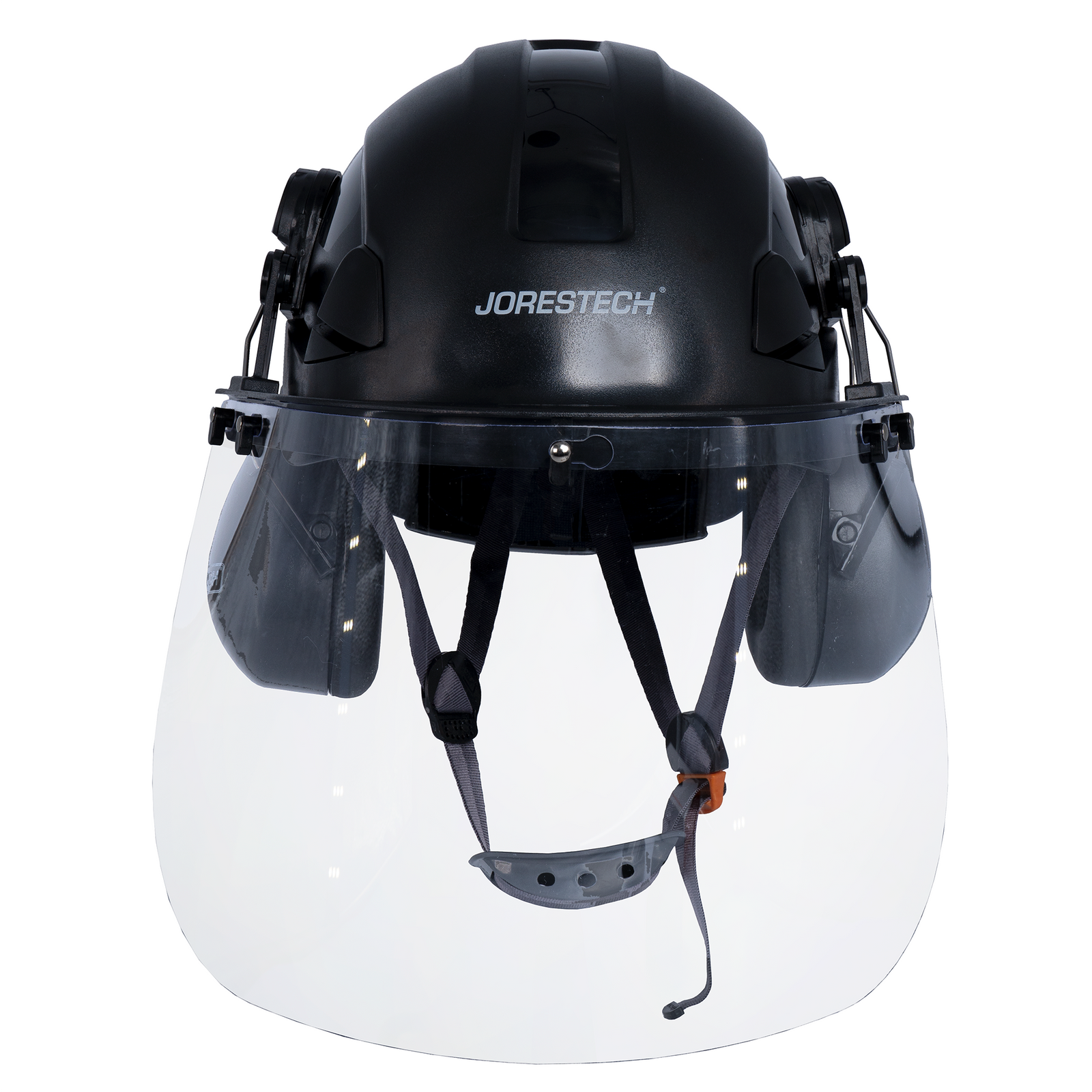Helmet system with mountable face shield and earmuffs