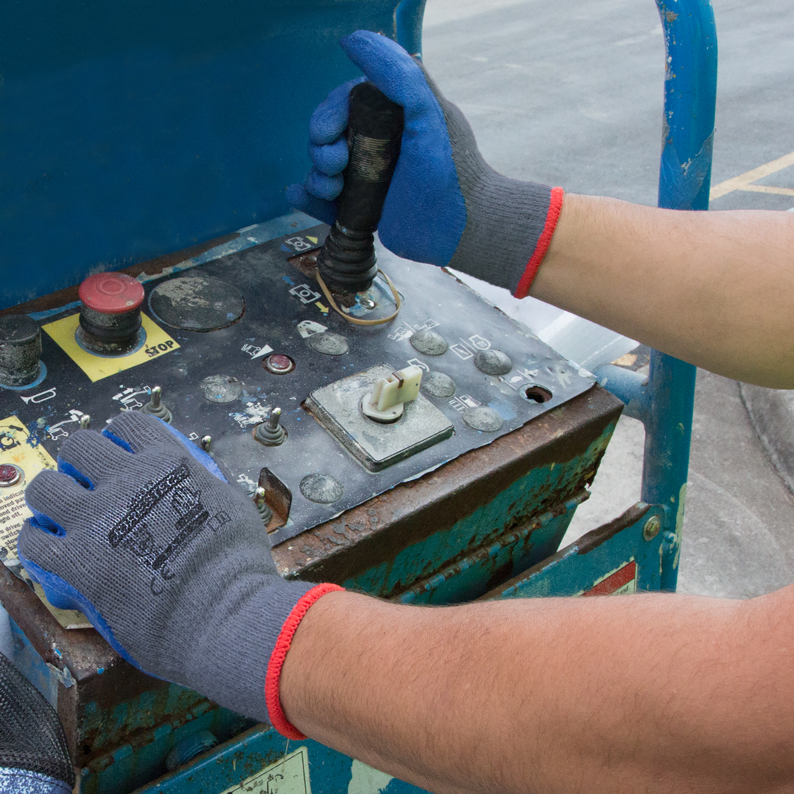 Safety Work Gloves with Crinkle Latex Dipped Palms – Pack of 12