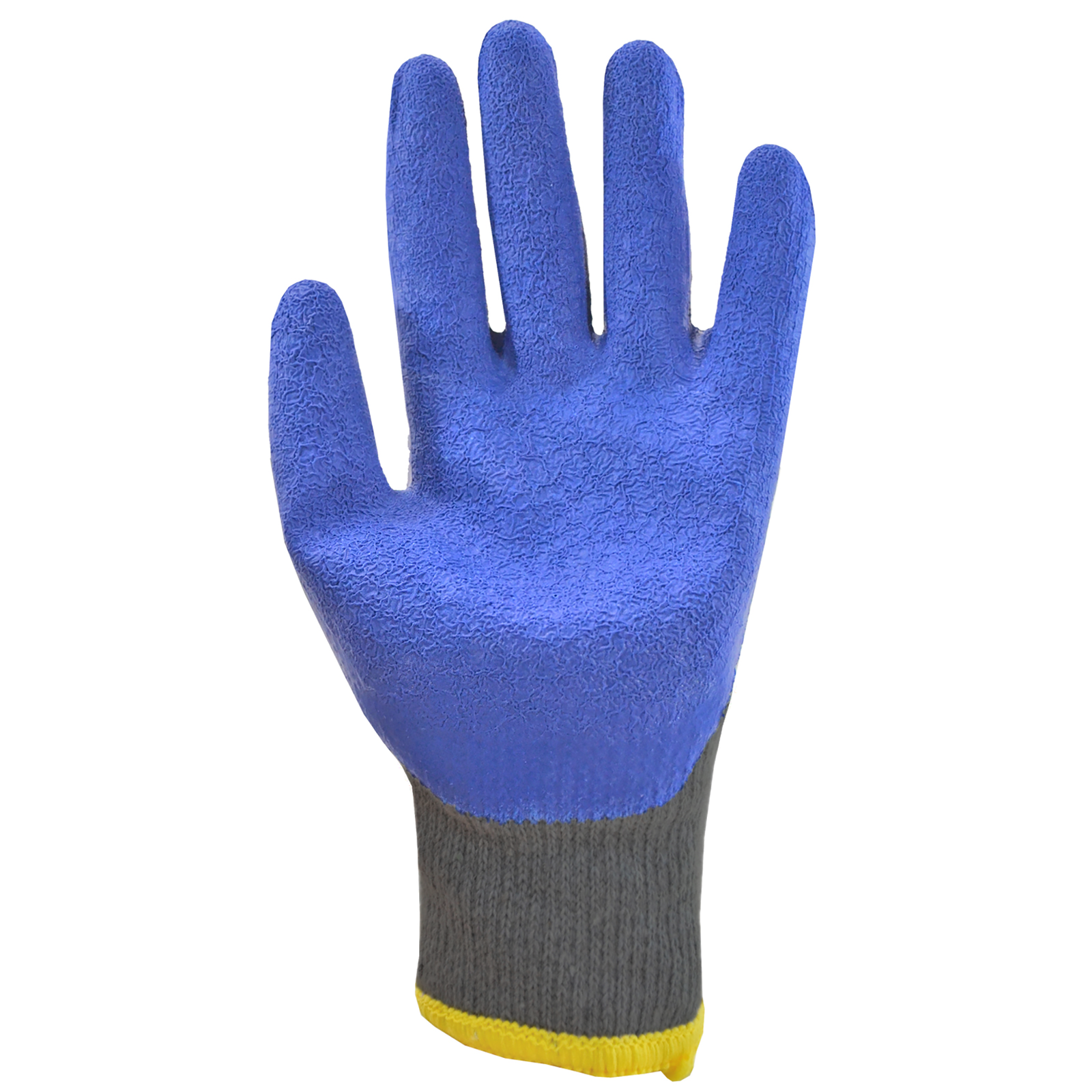 Work Gloves with Crinkle Latex Palms – Pack of 12 | Technopack Safety & PPE M by JORESTECH S-GD-07